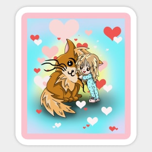 Love and Friendship Sticker